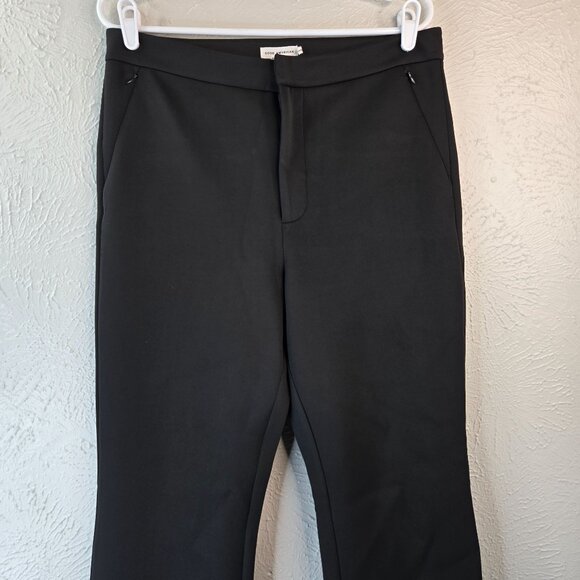 Good American Scuba Pants Sz 10 Flare Black High Waisted Dressy Career Trousers - Picture 3 of 13